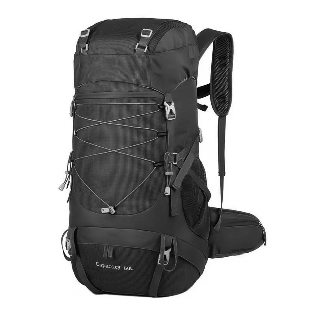 50L Waterproof Hiking Backpack with Rain Cover – Trekking Rucksack