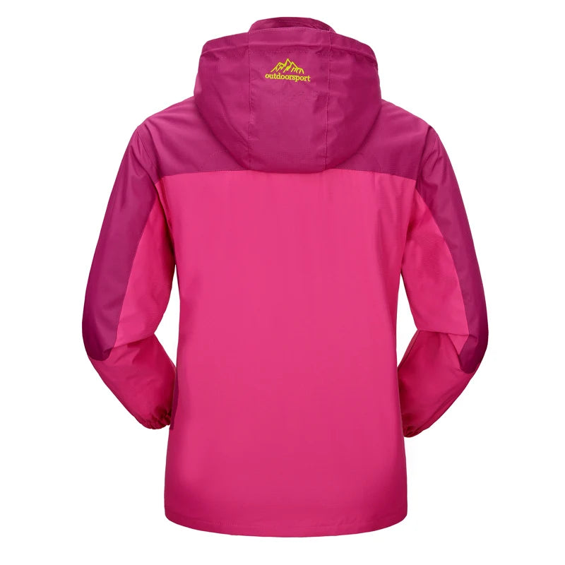 Women’s Waterproof Windbreaker – Lightweight Outdoor Hiking Jacket