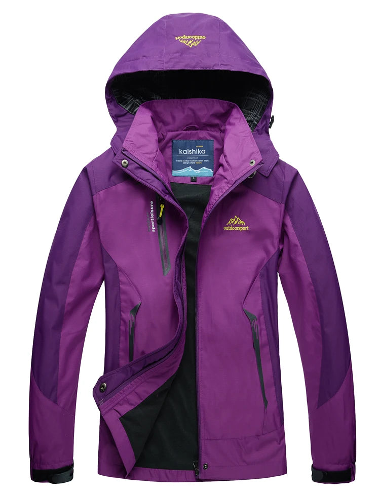 Women’s Waterproof Windbreaker – Lightweight Outdoor Hiking Jacket