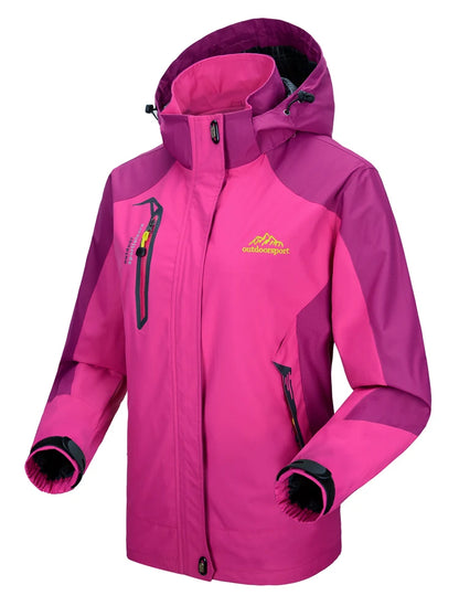 Women’s Waterproof Windbreaker – Lightweight Outdoor Hiking Jacket
