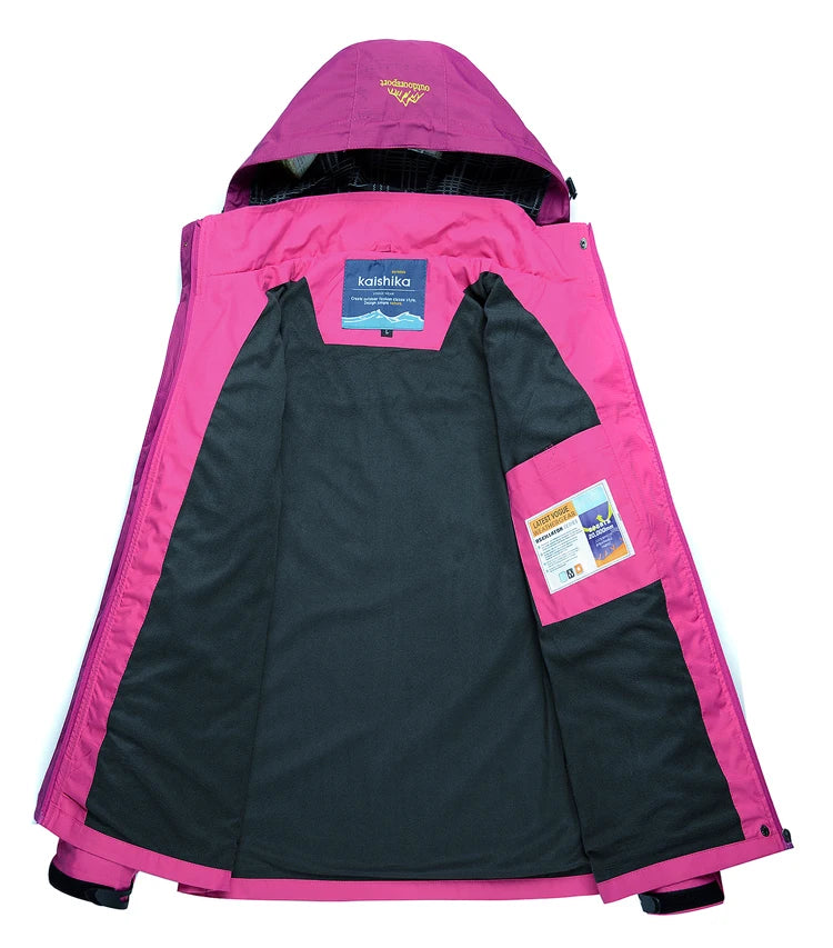 Women’s Waterproof Windbreaker – Lightweight Outdoor Hiking Jacket