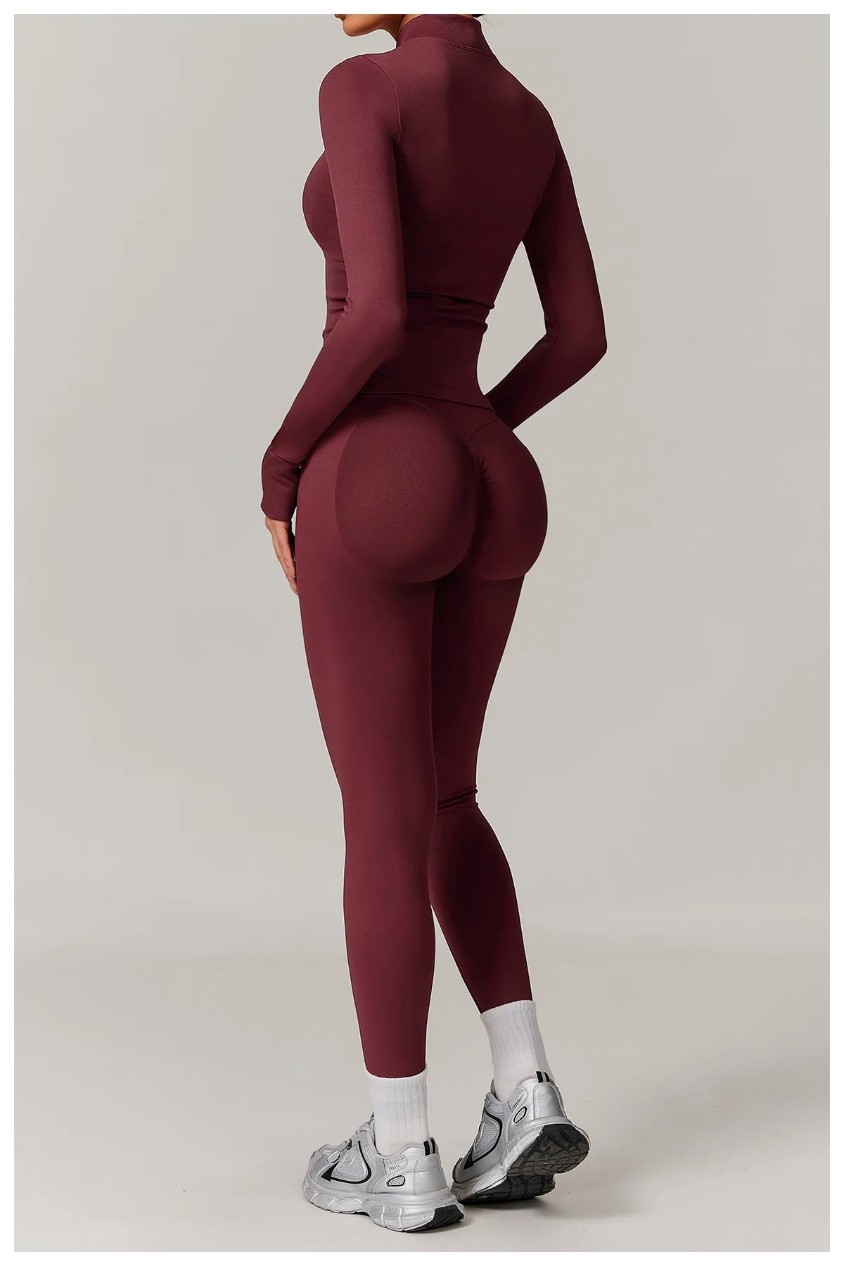 Women’s Seamless Gym Yoga Set – Leggings & Sports Bra