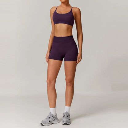 Women’s Seamless Gym Yoga Set – Leggings & Sports Bra