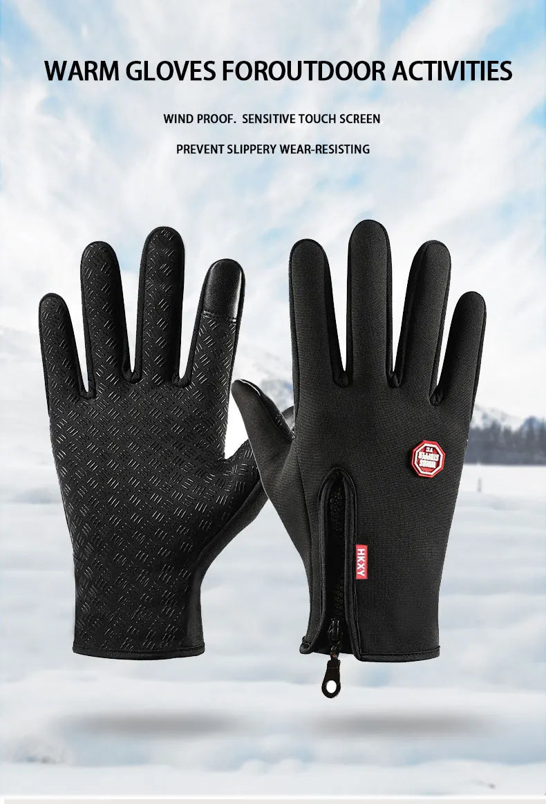 Waterproof Thermal Touch Screen Gloves – Winter Outdoor (Unisex)