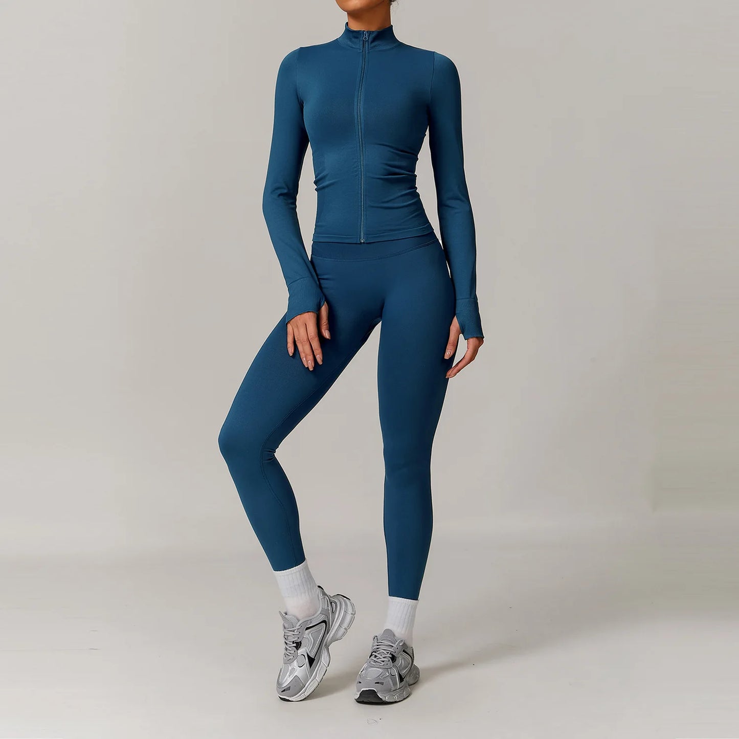 Women’s Seamless Gym Yoga Set – Leggings & Sports Bra