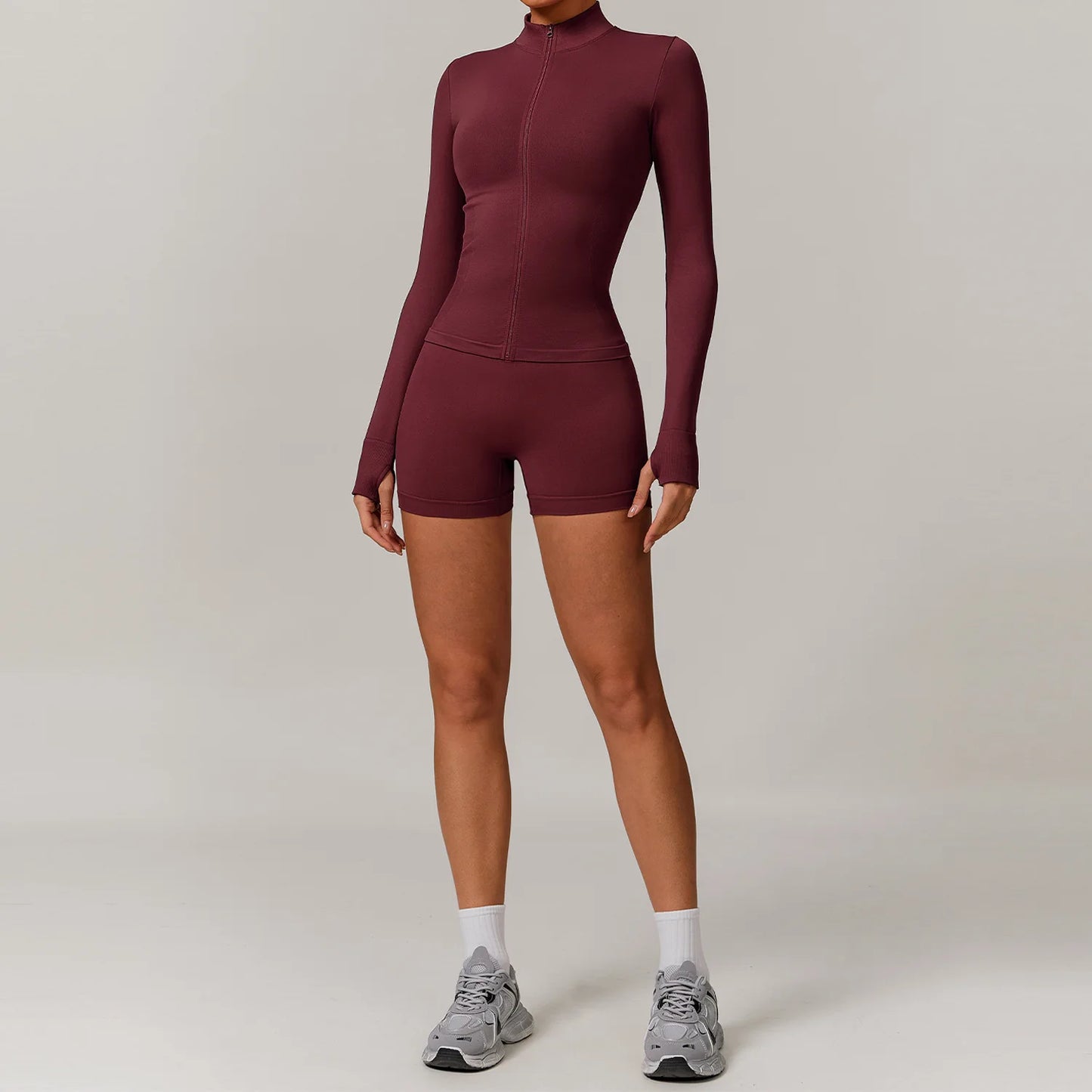 Women’s Seamless Gym Yoga Set – Leggings & Sports Bra