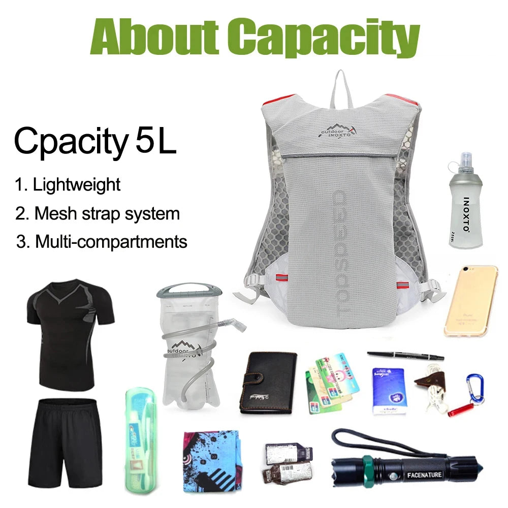 5L Ultralight Hydration Running Vest – Marathon & Trail