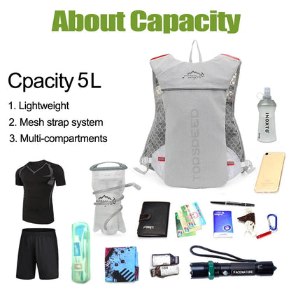 5L Ultralight Running Hydration Vest – Breathable Trail & Marathon