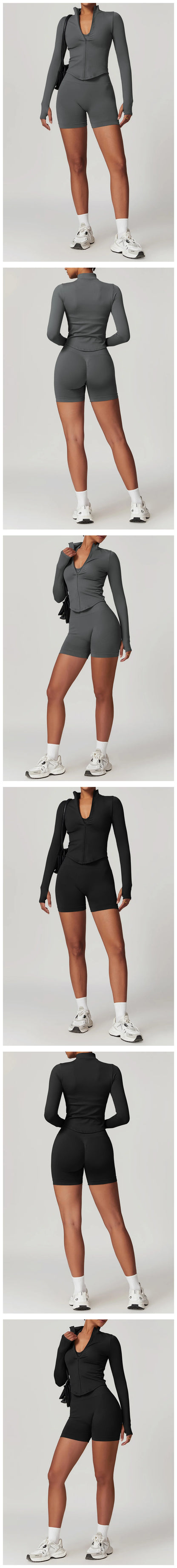 2/3/4PCS Yoga Set Gym Clothes Sportswear Seamless Yoga Suits For Women Fitness Long Sleeved Tracksuits Sports Bra Gym Leggings