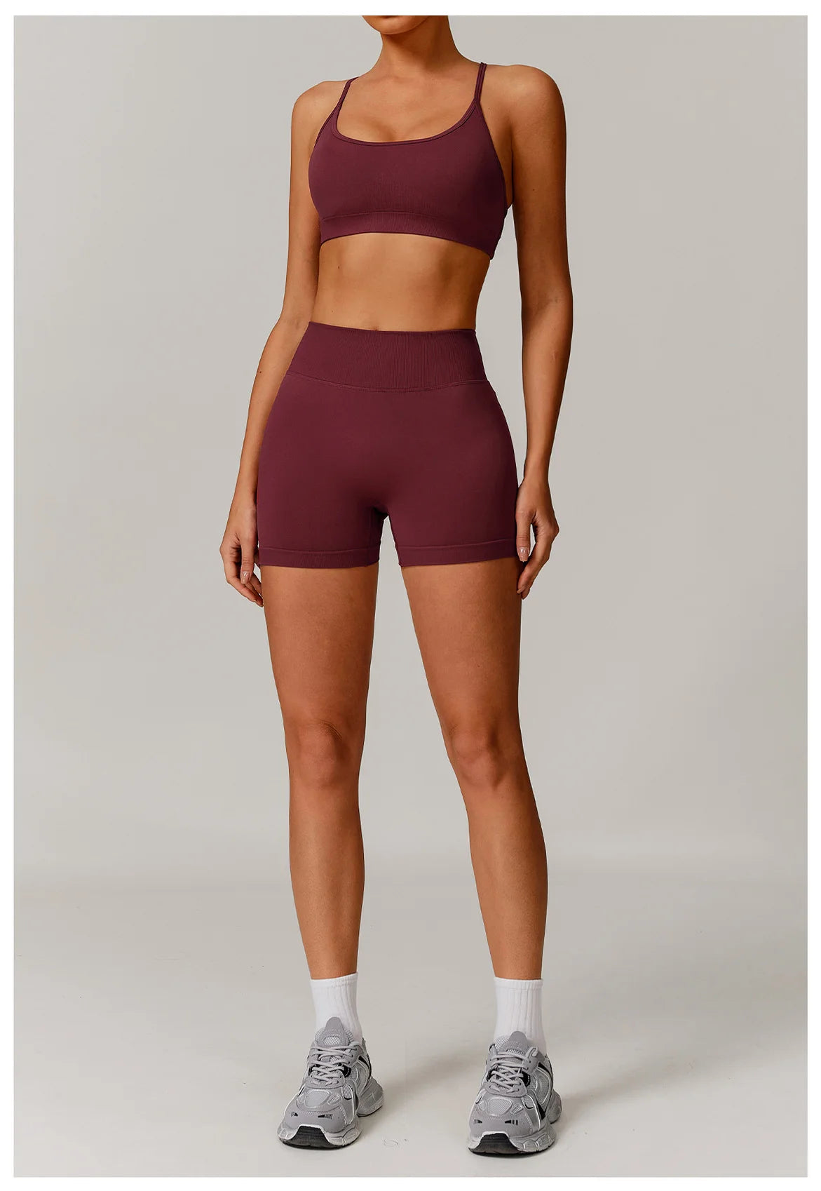 Women’s Seamless Gym Yoga Set – Leggings & Sports Bra