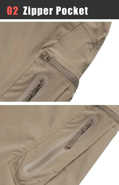 Men’s Quick-Dry Nylon Hiking Pants – Lightweight Cargo Outdoor
