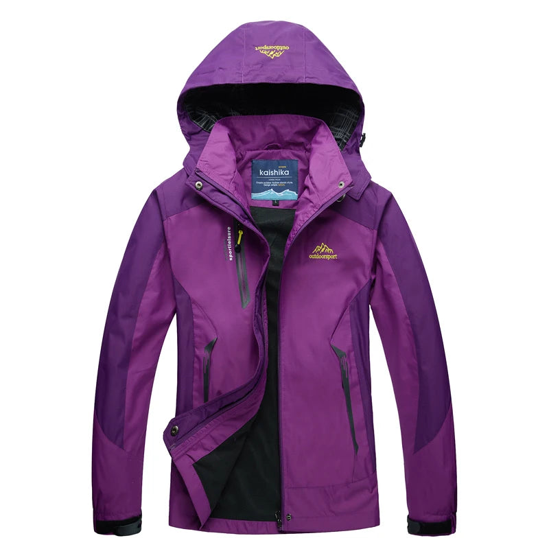 Women’s Waterproof Windbreaker – Lightweight Outdoor Hiking Jacket