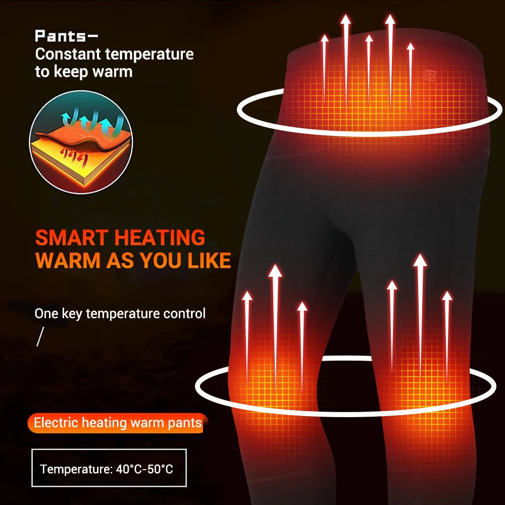 Heated Thermal Underwear Set – USB Electric (Unisex)