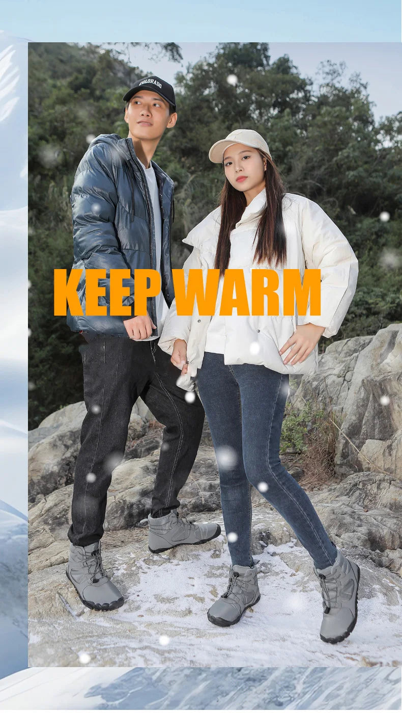 Waterproof Winter Ankle Boots – Warm Outdoor (Unisex)