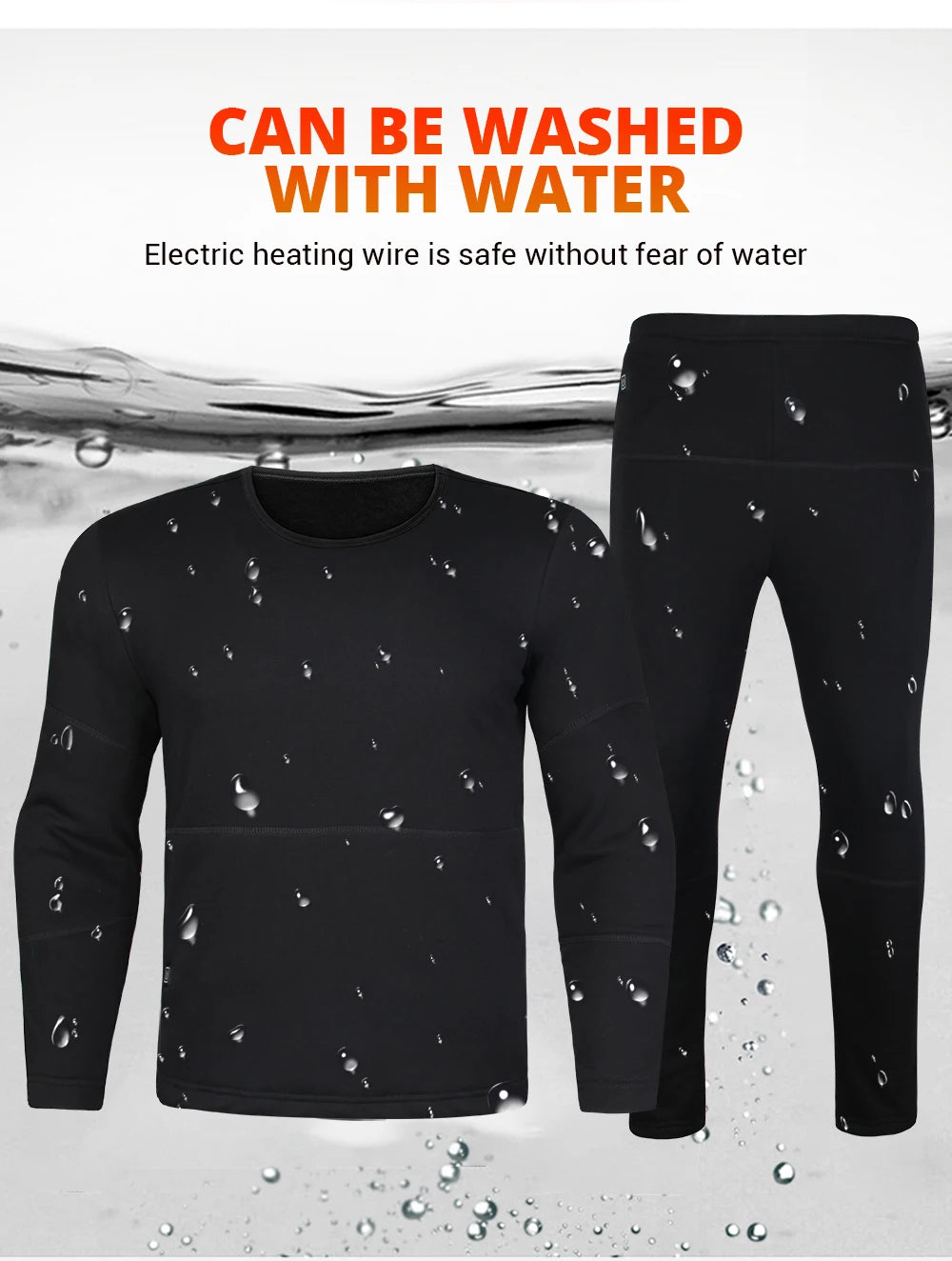 Heated Thermal Underwear Set – USB Electric (Unisex)