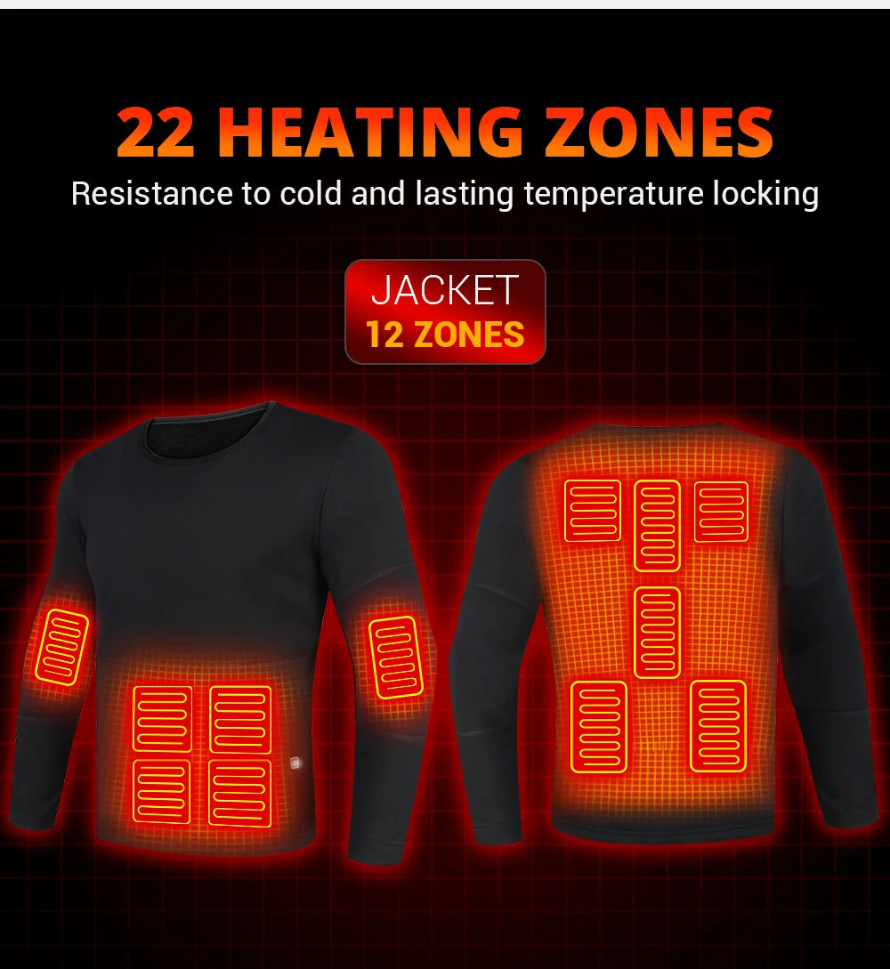 Heated Thermal Underwear Set – USB Electric (Unisex)