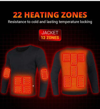 Heated Thermal Underwear Set – USB Electric (Unisex)
