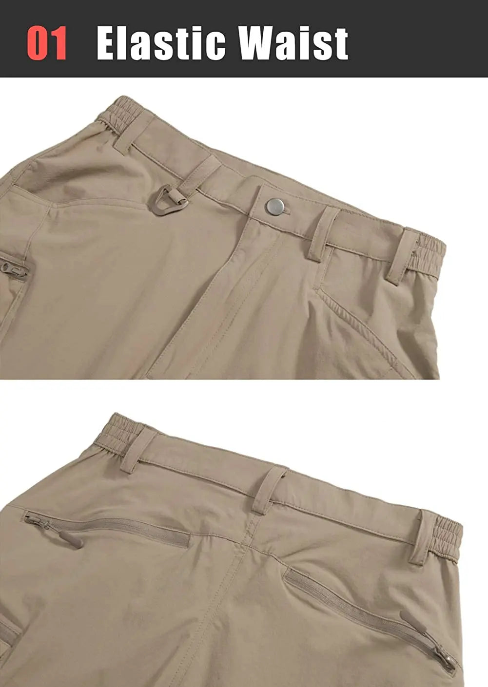 Men’s Quick-Dry Nylon Hiking Pants – Lightweight Cargo Outdoor