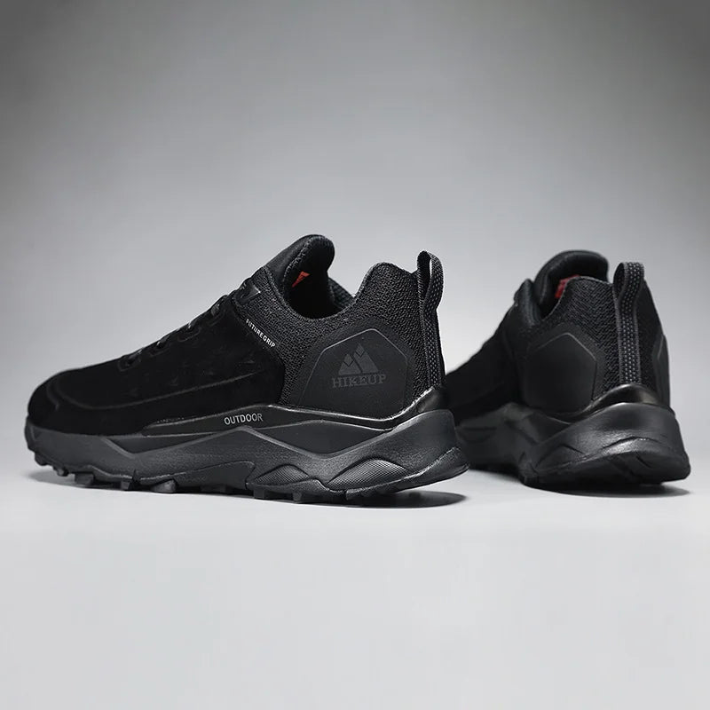 Men’s Waterproof Breathable Hiking Shoes – Non-Slip Leather