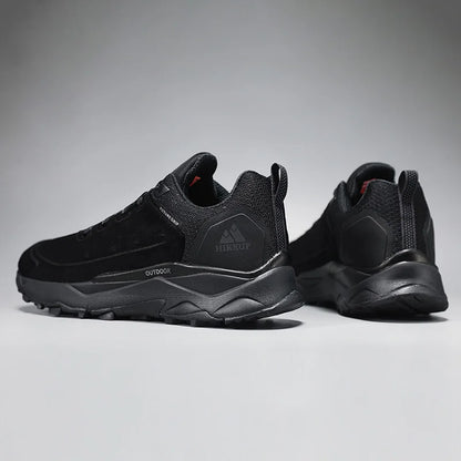 Men’s Waterproof Breathable Hiking Shoes – Non-Slip Leather