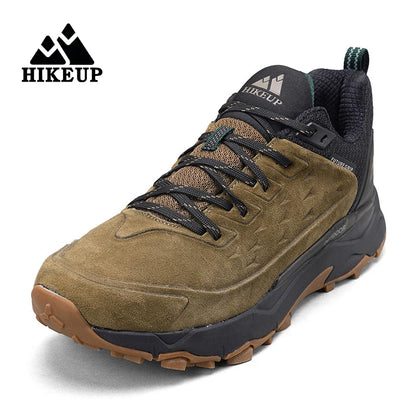 Men’s Waterproof Breathable Hiking Shoes – Non-Slip Leather