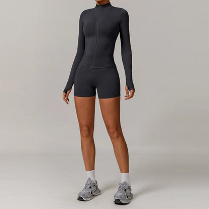 Women’s Seamless Gym Yoga Set – Leggings & Sports Bra