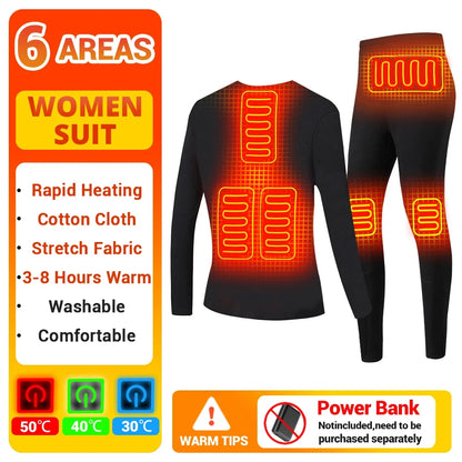 Heated Thermal Underwear Set – USB Electric (Unisex)