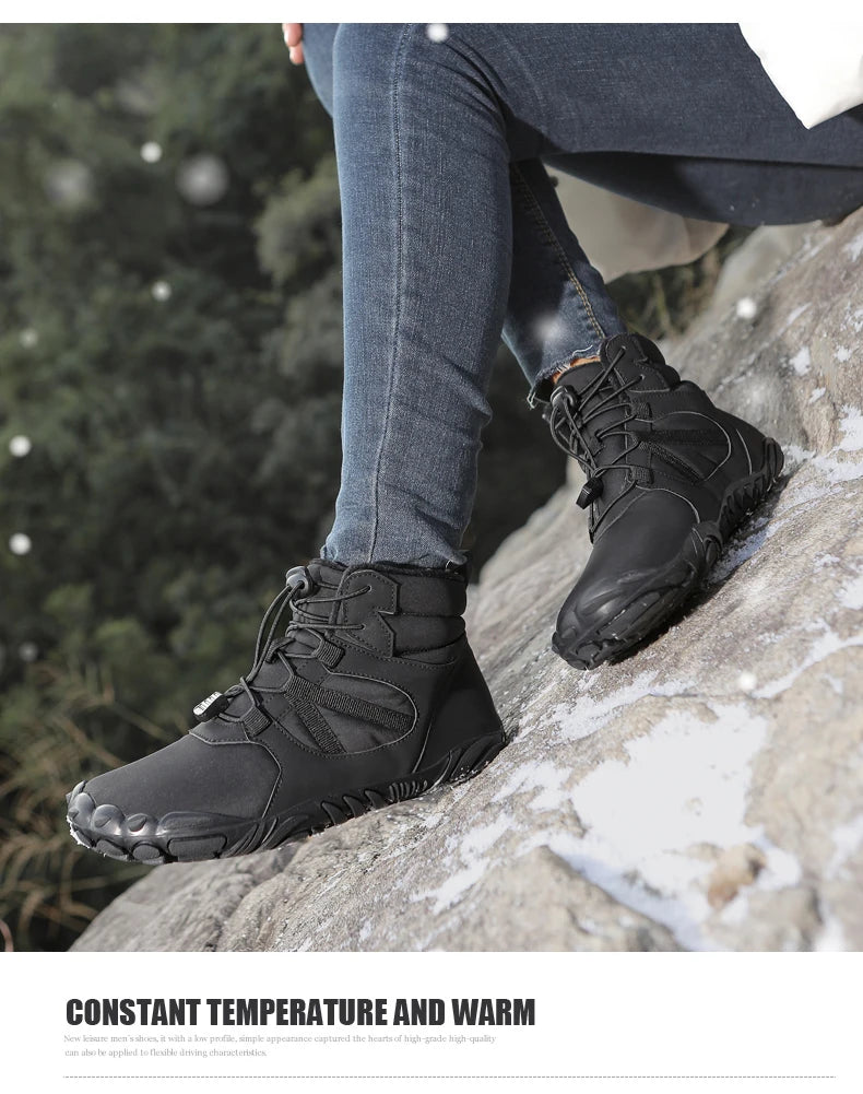 Waterproof Winter Ankle Boots – Warm Outdoor (Unisex)