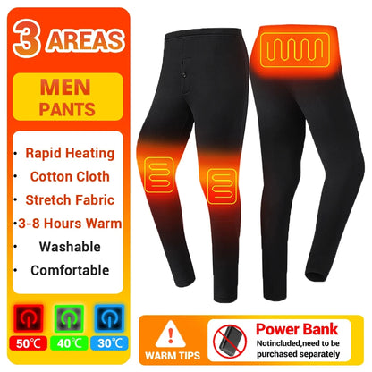 Heated Thermal Underwear Set – USB Electric (Unisex)