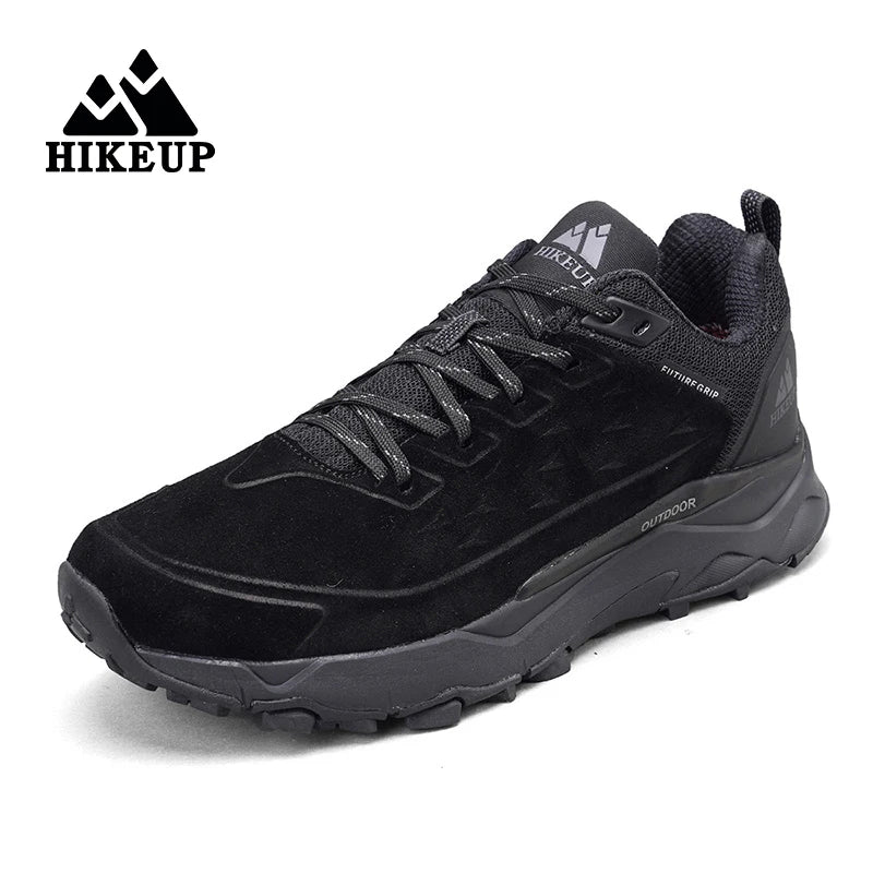 Men’s Waterproof Breathable Hiking Shoes – Non-Slip Leather