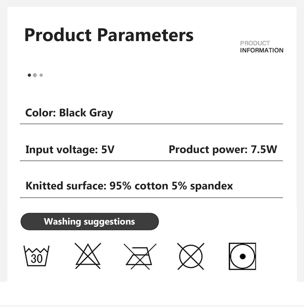 Heated Thermal Underwear Set – USB Electric (Unisex)