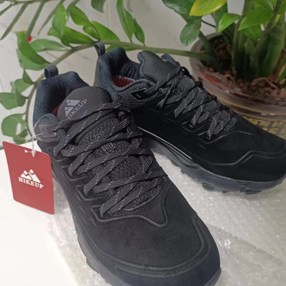 Men’s Waterproof Breathable Hiking Shoes – Non-Slip Leather