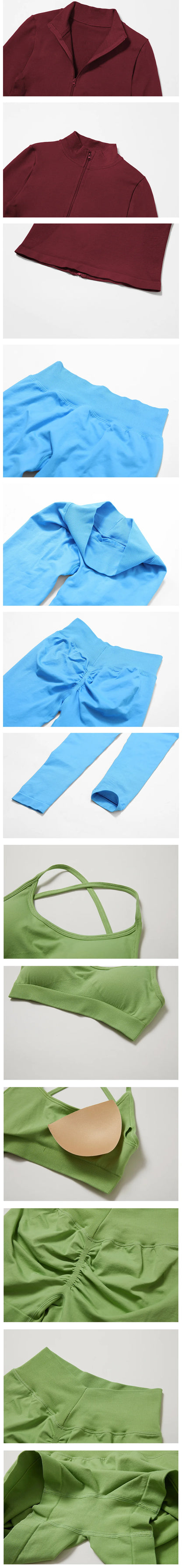 Women’s Seamless Gym Yoga Set – Leggings & Sports Bra