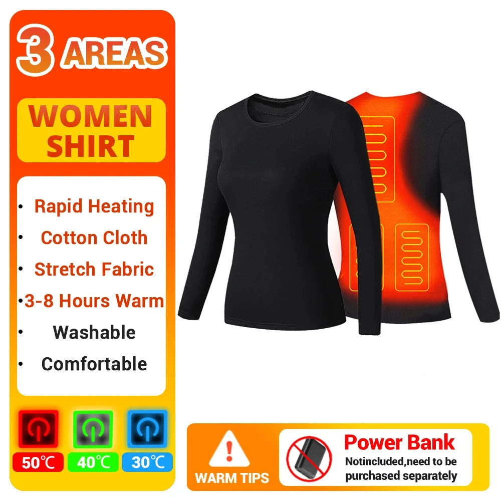 Heated Thermal Underwear Set – USB Electric (Unisex)