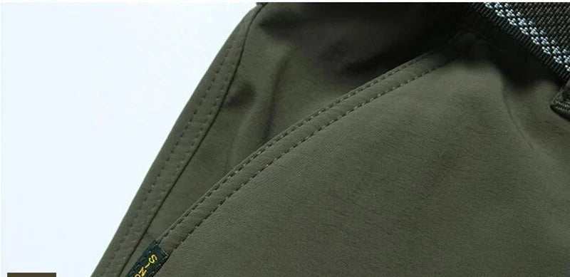 2024 Outdoor Work Tactical Pants Men Winter Casual Cargo Trousers Waterproof Fleece-lined Pant Elastic Hiking Traveling Workwear