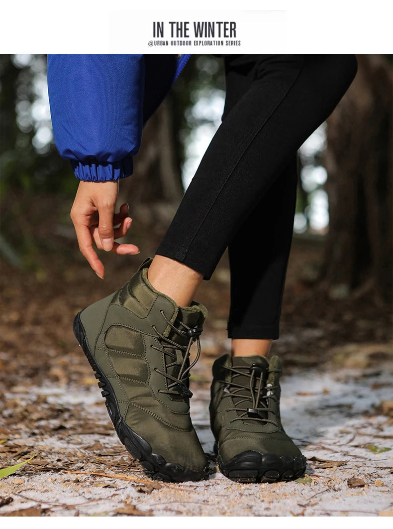 Waterproof Winter Ankle Boots – Warm Outdoor (Unisex)