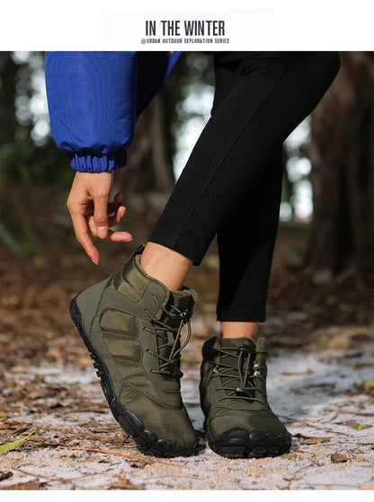 Waterproof Winter Ankle Boots – Warm Outdoor (Unisex)