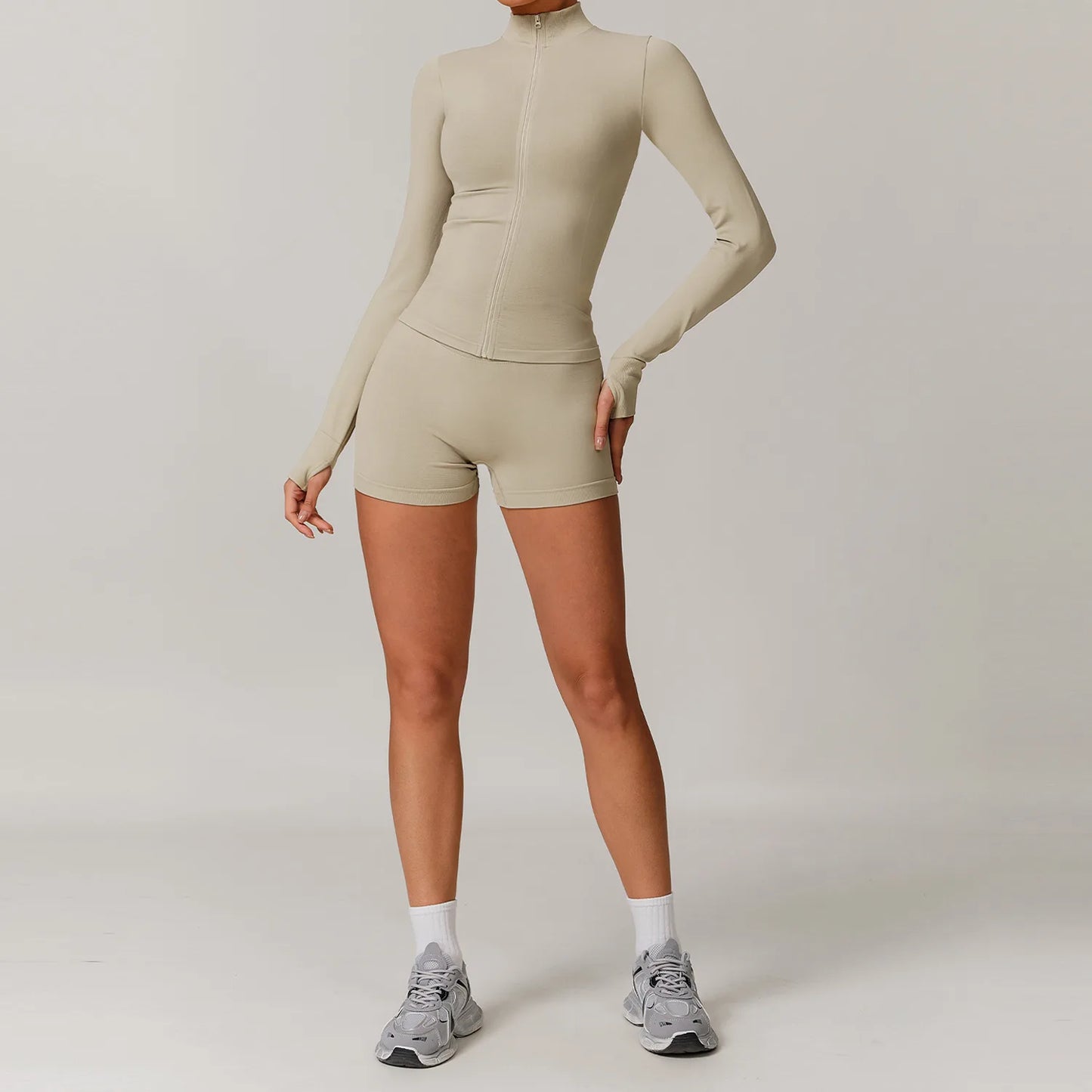 Women’s Seamless Gym Yoga Set – Leggings & Sports Bra