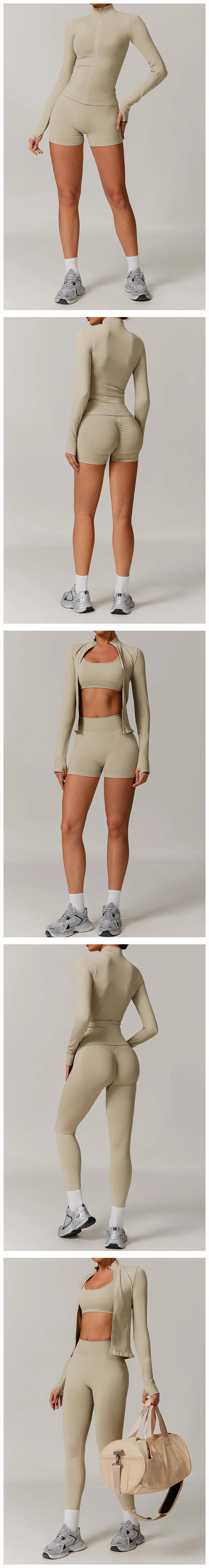 Women’s Seamless Gym Yoga Set – Leggings & Sports Bra