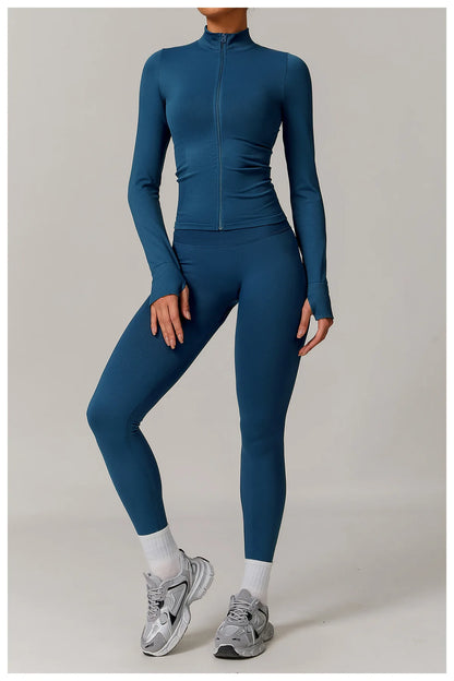 Women’s Seamless Gym Yoga Set – Leggings & Sports Bra