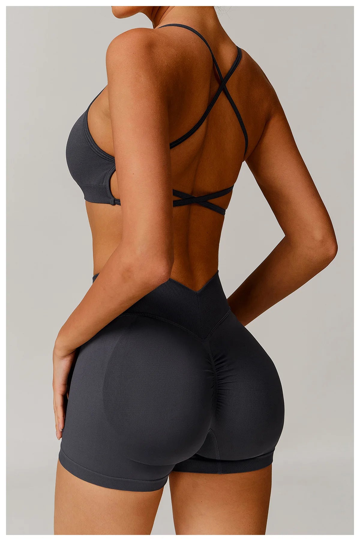 Women’s Seamless Gym Yoga Set – Leggings & Sports Bra