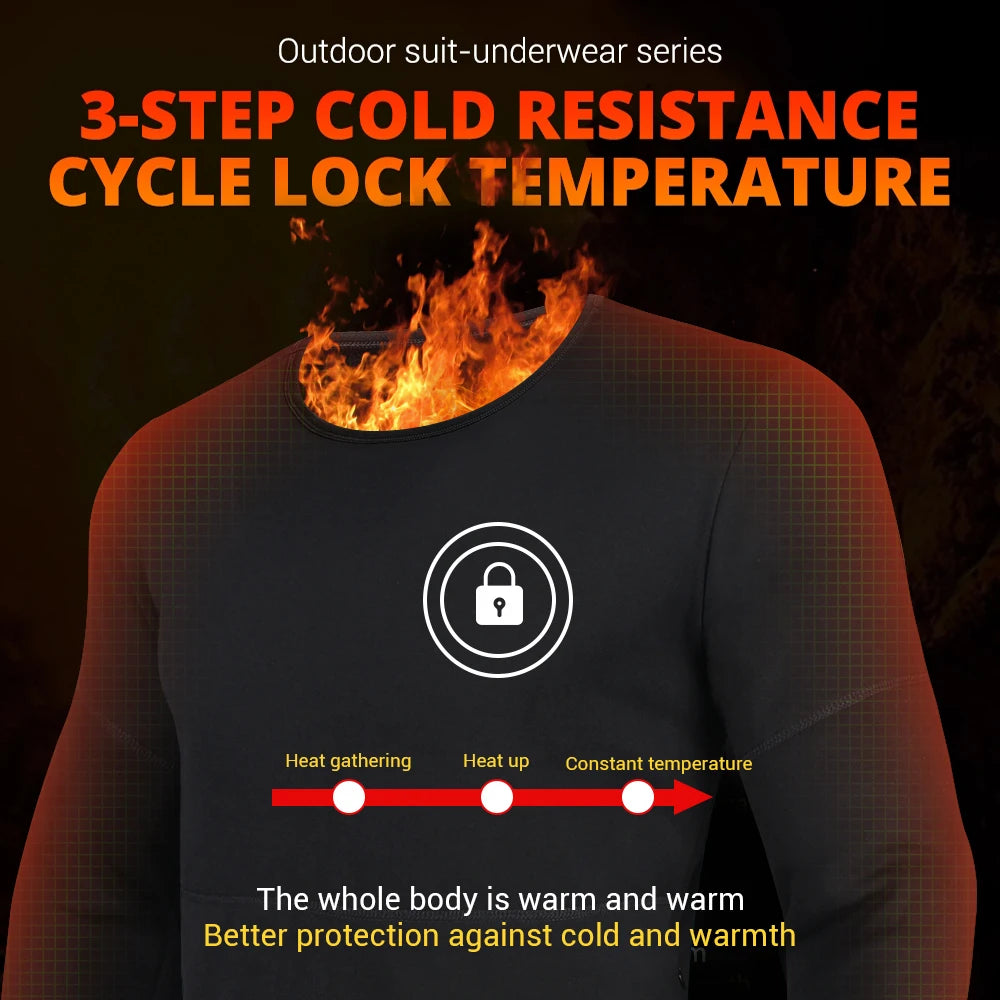 Heated Thermal Underwear Set – USB Electric (Unisex)