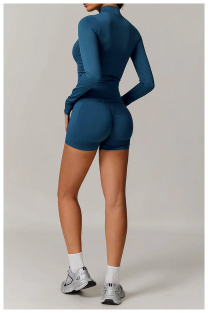 Women’s Seamless Gym Yoga Set – Leggings & Sports Bra