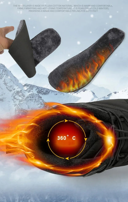 Waterproof Winter Ankle Boots – Warm Outdoor (Unisex)