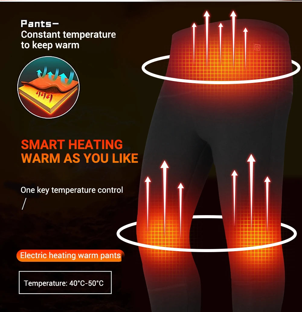Heated Thermal Underwear Set – USB Electric (Unisex)