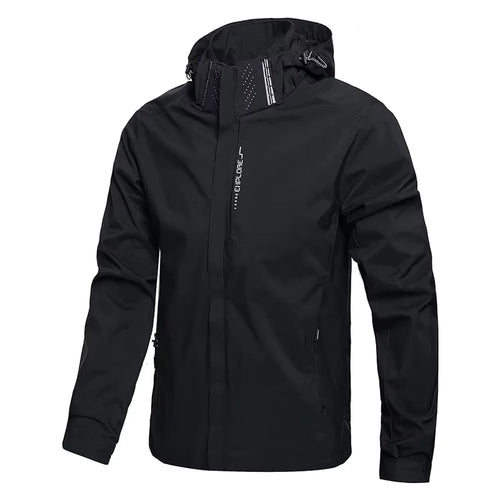 Men’s Waterproof Lightweight Rain Jacket – Hooded & Windproof