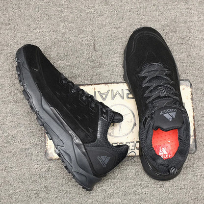 Men’s Waterproof Breathable Hiking Shoes – Non-Slip Leather