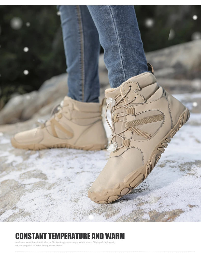 Waterproof Winter Ankle Boots – Warm Outdoor (Unisex)