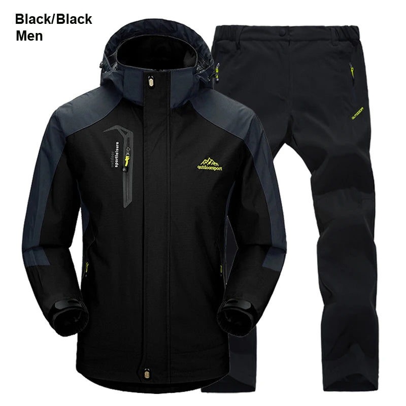 Men’s Waterproof Hiking Jacket & Pants Set