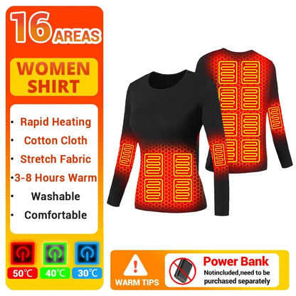 Heated Thermal Underwear Set – USB Electric (Unisex)